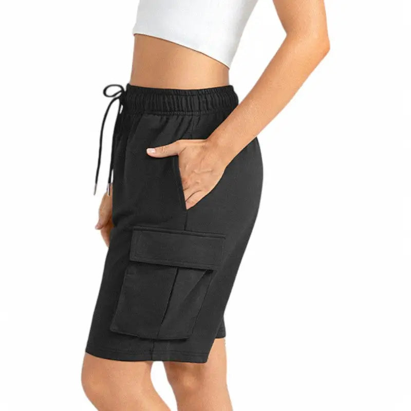 Short cargo coton femme
