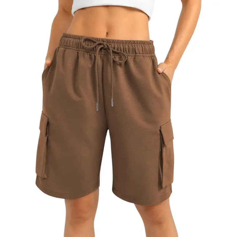 Short cargo coton femme