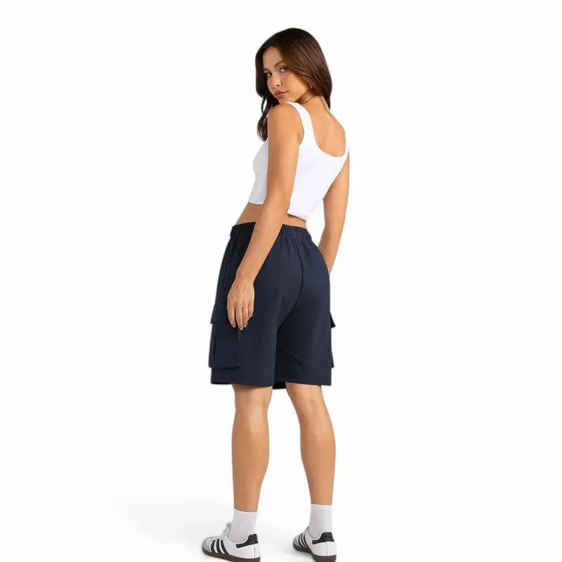 Short cargo coton femme