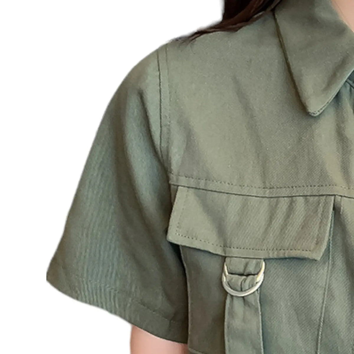 Short treillis militaire coton polyester