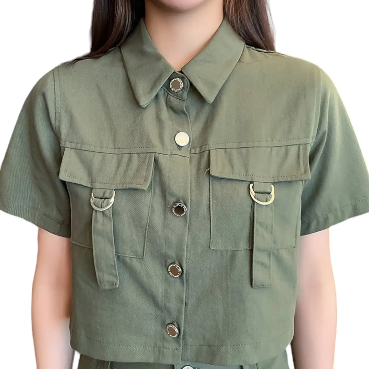 Short treillis militaire coton polyester