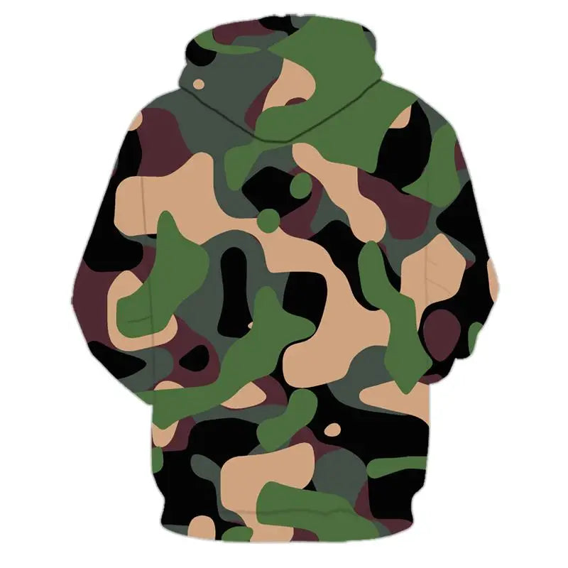 SWEAT MILITAIRE - CAMOUFLAGE VERT