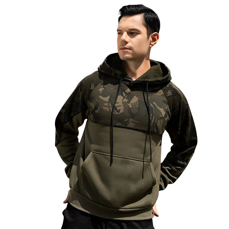 Sweat militaire homme vert