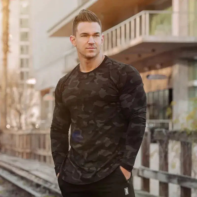 T-shirt manches longues camouflage