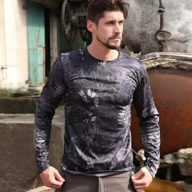 T-shirt manches longues camouflage