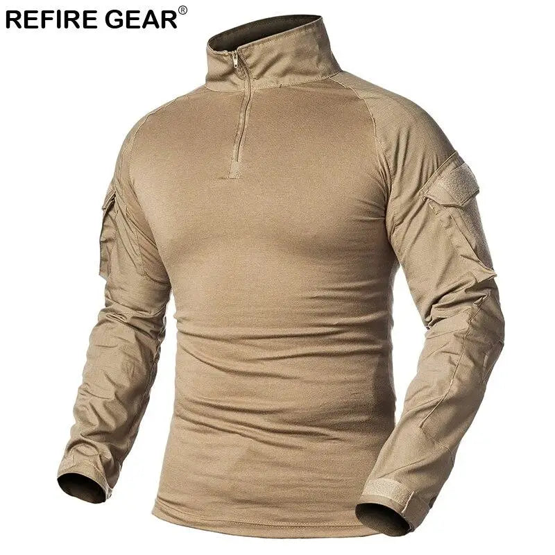 COMBAT SHIRT MILITAIRE TACTIQUE TISSU ÉLASTIQUE