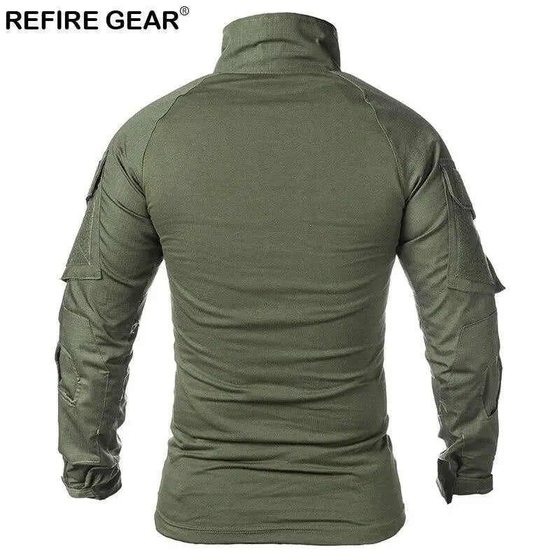 COMBAT SHIRT MILITAIRE TACTIQUE TISSU ÉLASTIQUE