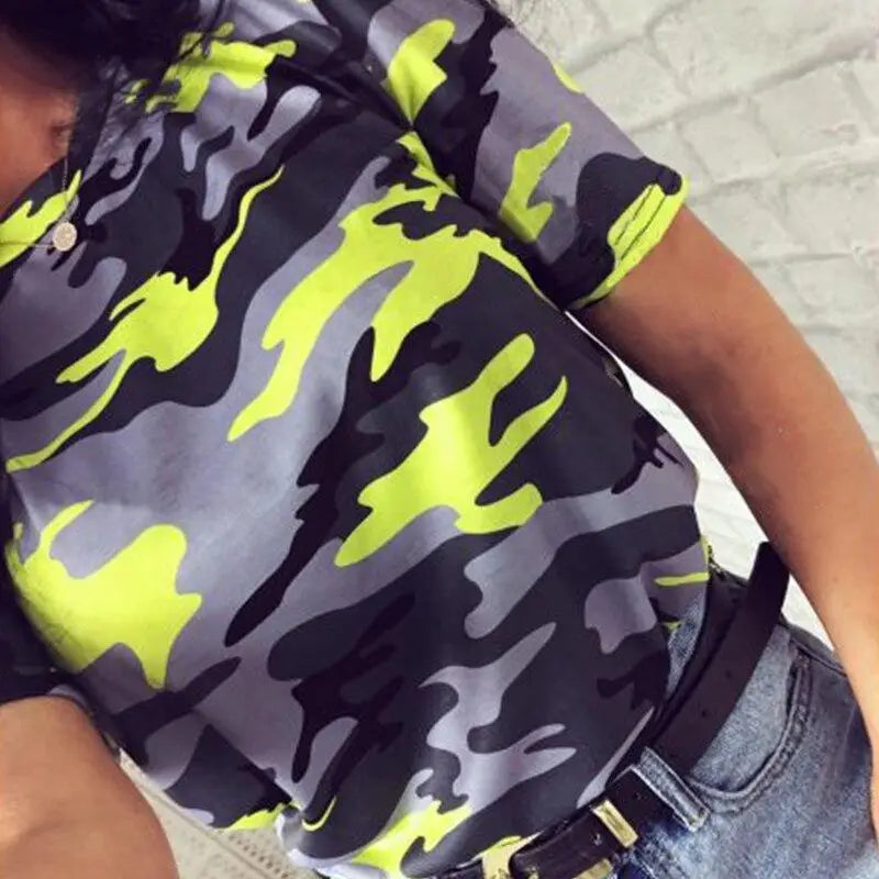 T shirt militaire rose