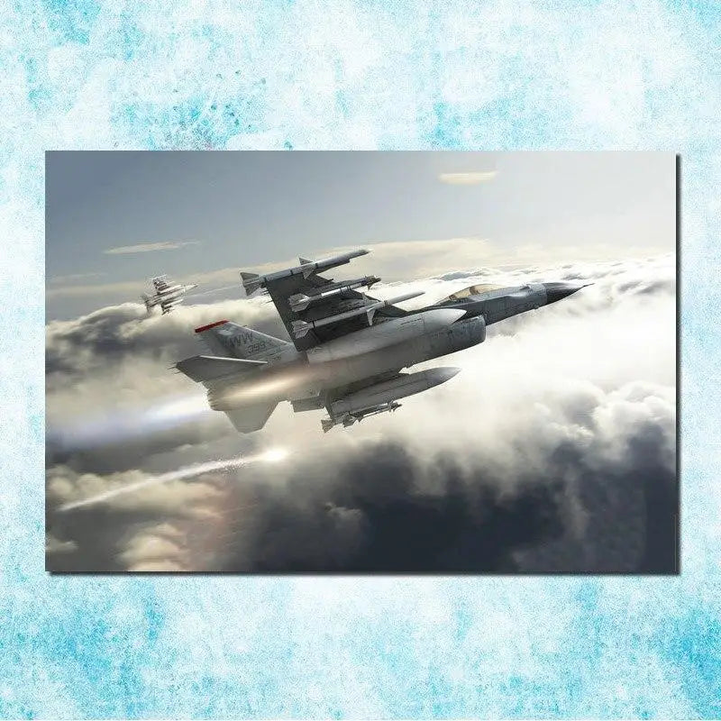 TABLEAU MILITAIRE - AVION DE CHASSE