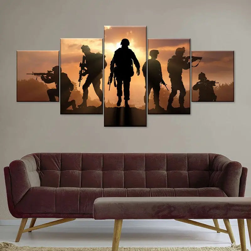 TABLEAU MILITAIRE - SOLDAT CONTEMPORAIN