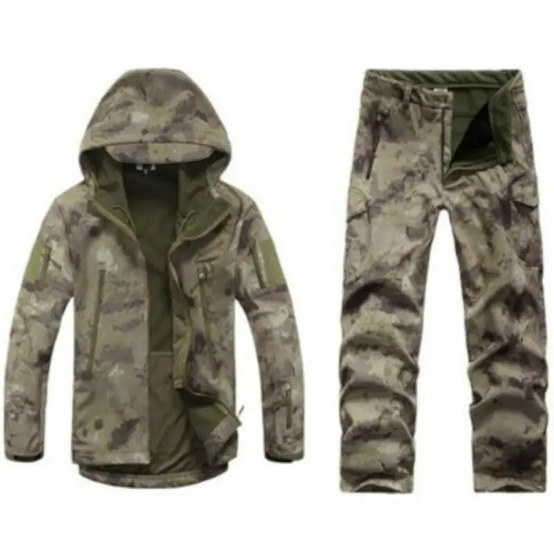 TENUE DE CHASSE - ENSEMBLE TACTIQUE VESTE À CAPUCHE ET PANTALON
