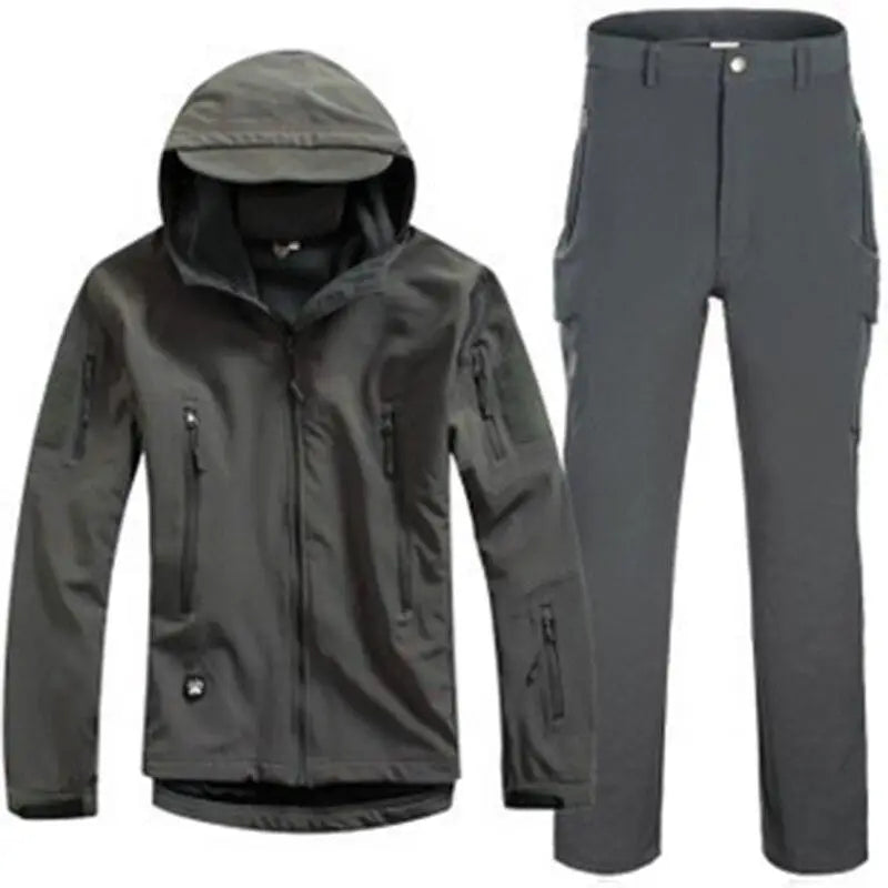 TENUE DE CHASSE - ENSEMBLE TACTIQUE VESTE À CAPUCHE ET PANTALON