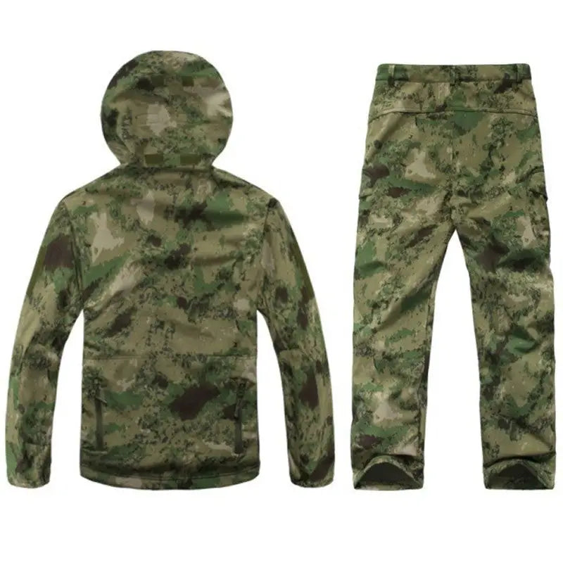 TENUE DE CHASSE - ENSEMBLE TACTIQUE VESTE À CAPUCHE ET PANTALON