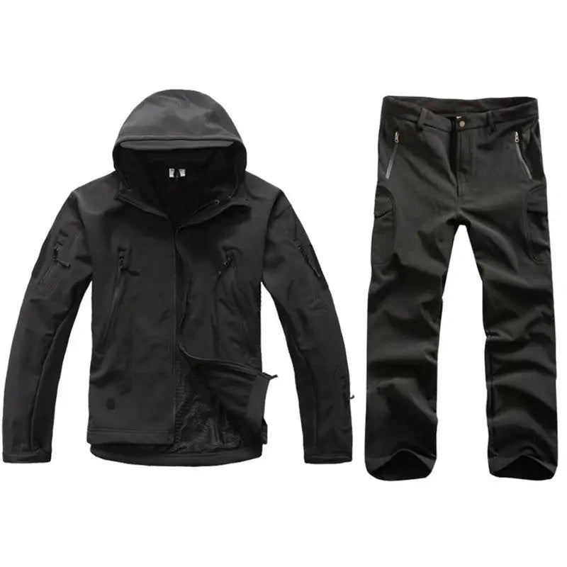 TENUE DE CHASSE - ENSEMBLE TACTIQUE VESTE À CAPUCHE ET PANTALON