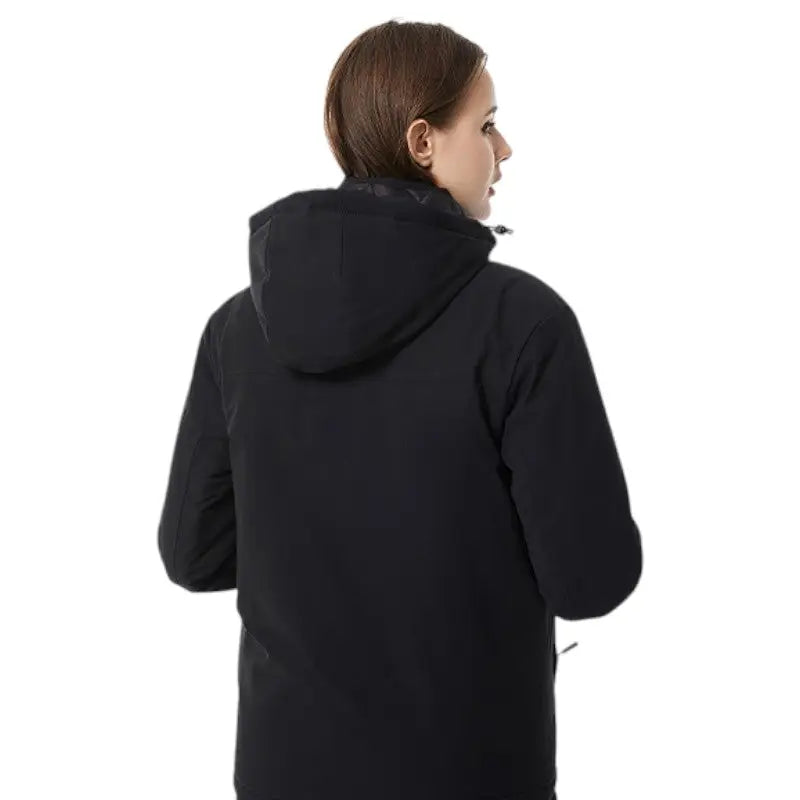 Veste chauffante USB zones dos et ventre