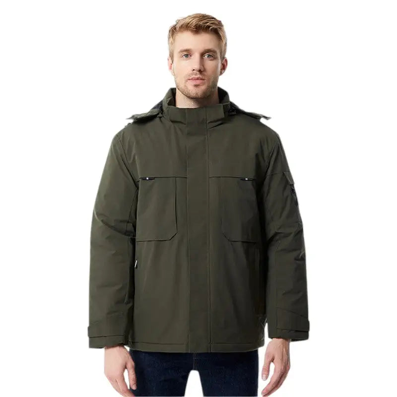 Veste chauffante USB zones dos et ventre
