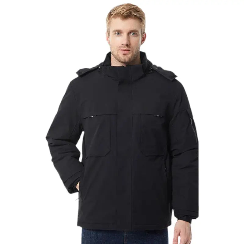 Veste chauffante USB zones dos et ventre