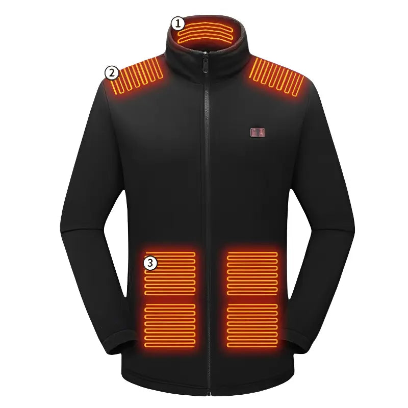 Veste chauffante homme fine