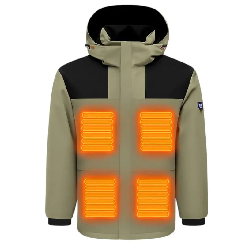 Veste chauffante homme imperméable