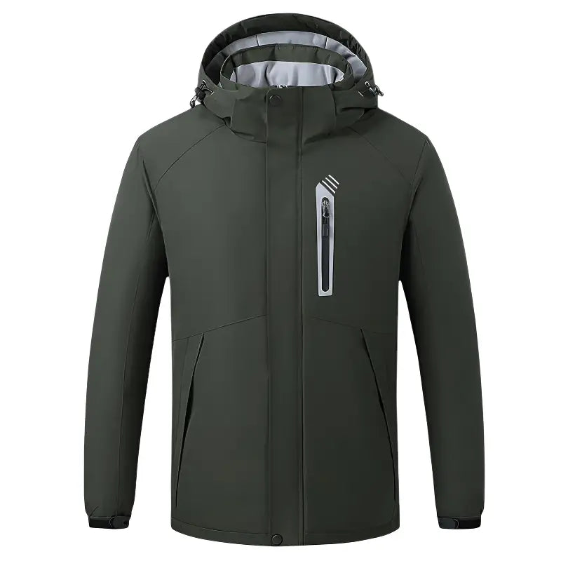 Veste chauffante USB 8 zones capuche amovible