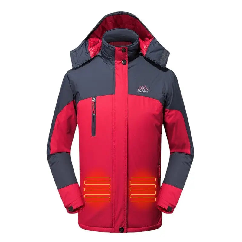 Veste chauffante smart 3 zones à capuche USB