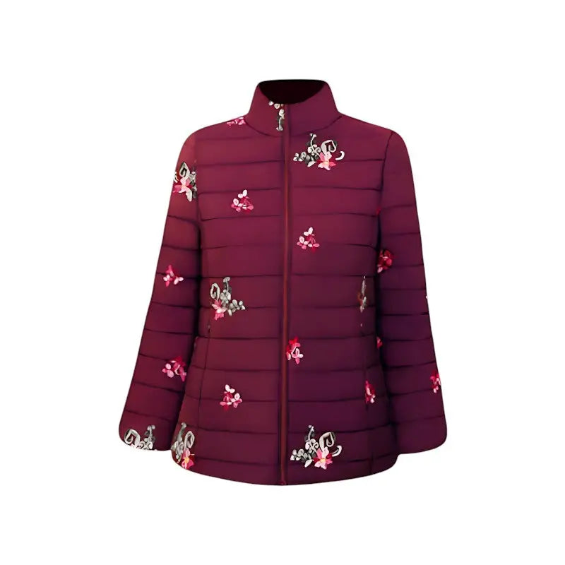 Veste chauffante USB design floral femme