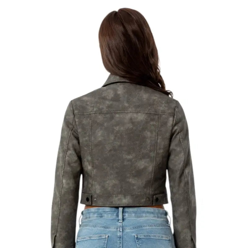 Veste coupe courte militaire femme