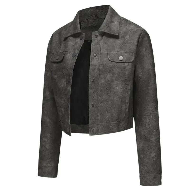 Veste coupe courte militaire femme