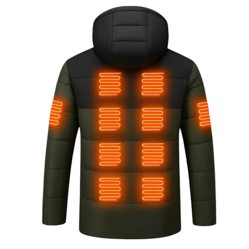 Veste doudoune chauffante