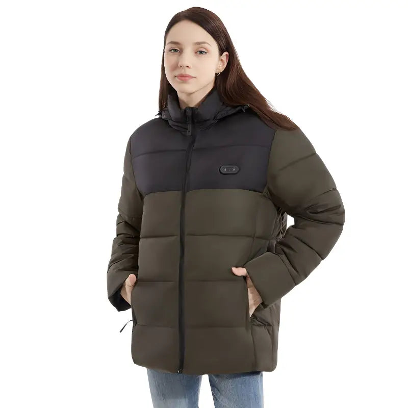 Veste doudoune chauffante