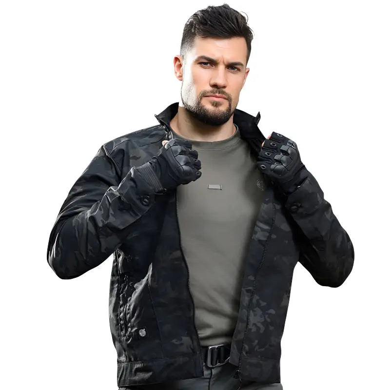 Veste fine militaire homme