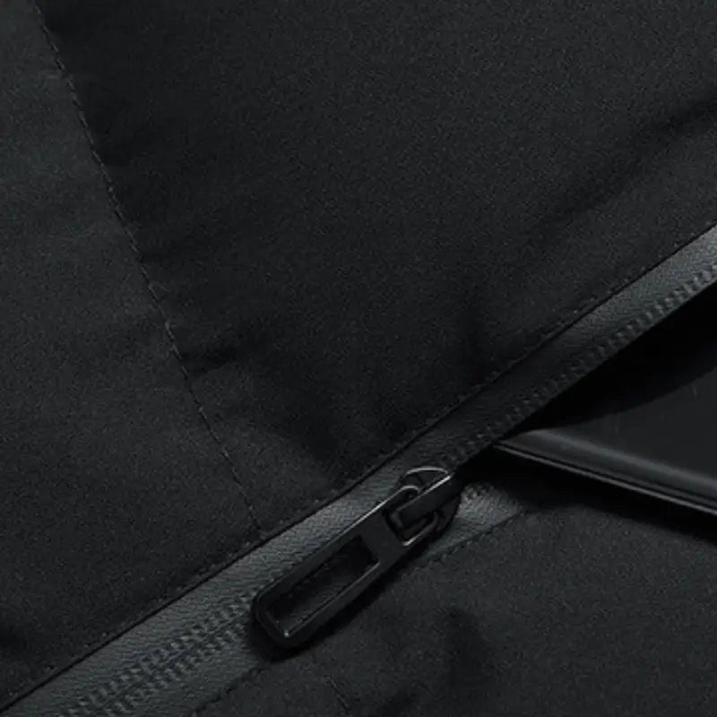 Veste longue chauffante 11 zones noire pour femme
