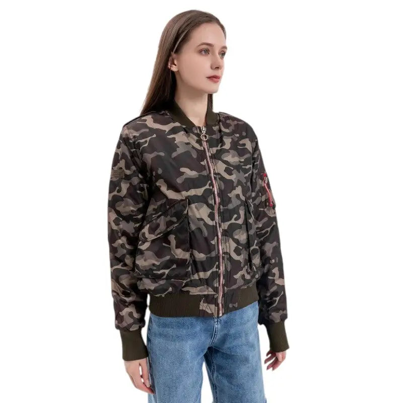 Veste militaire camouflage femme