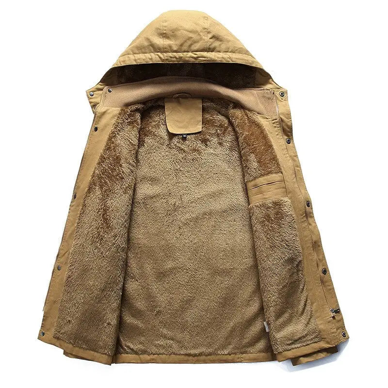 Veste militaire chaude pour homme vintage