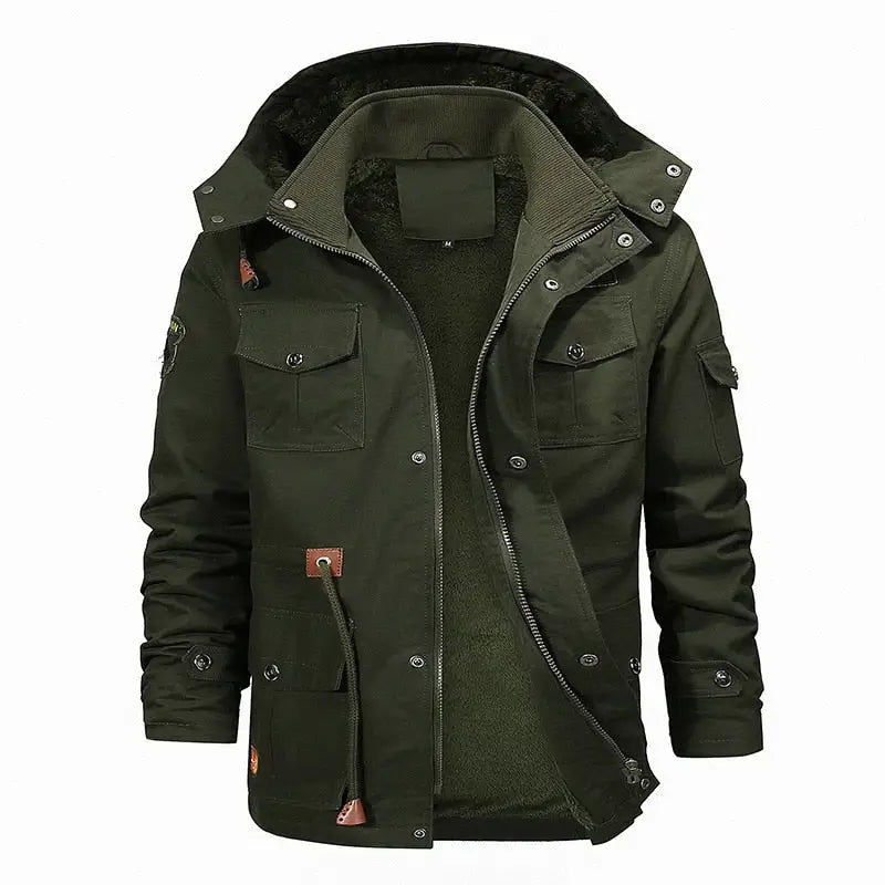 Veste militaire chaude pour homme vintage