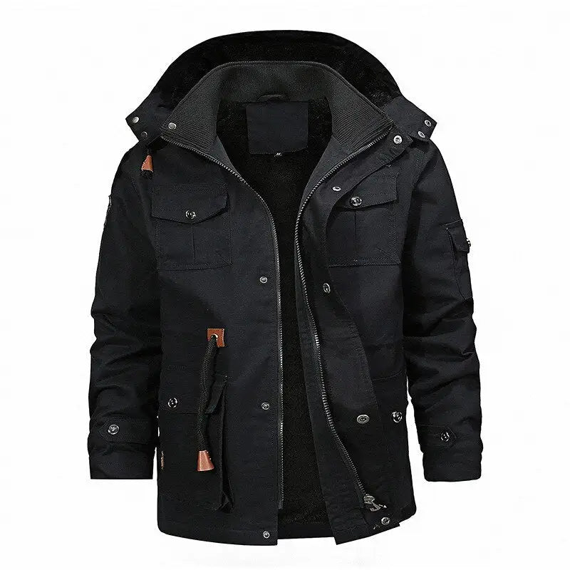 Veste militaire chaude pour homme vintage