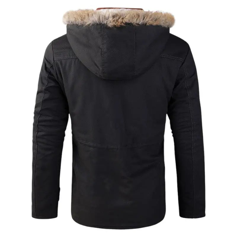 Veste militaire fourrure homme