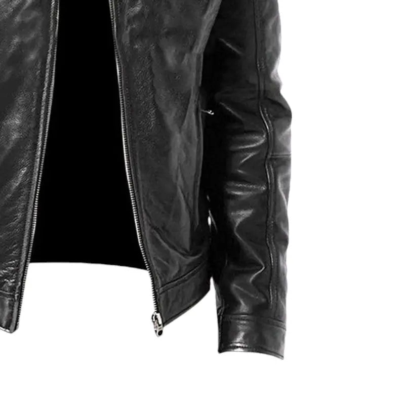 Veste en cuir motard homme