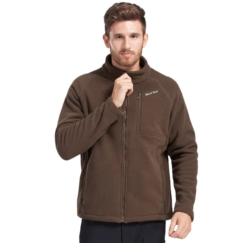 Veste doublée polaire zippée homme