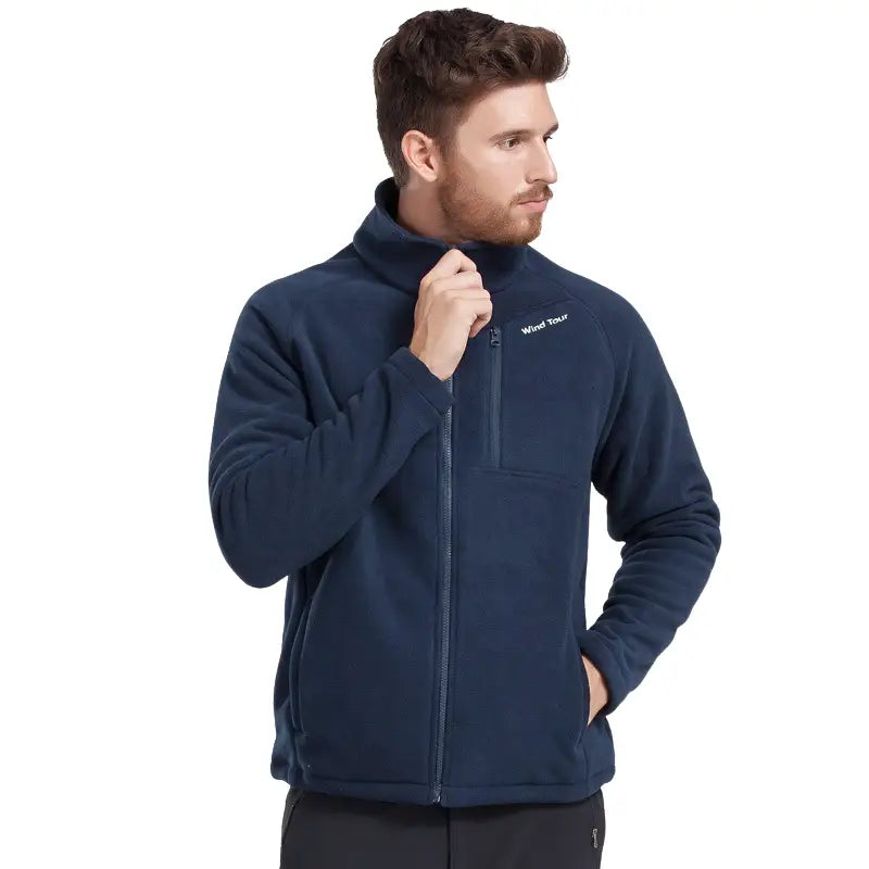 Veste doublée polaire zippée homme