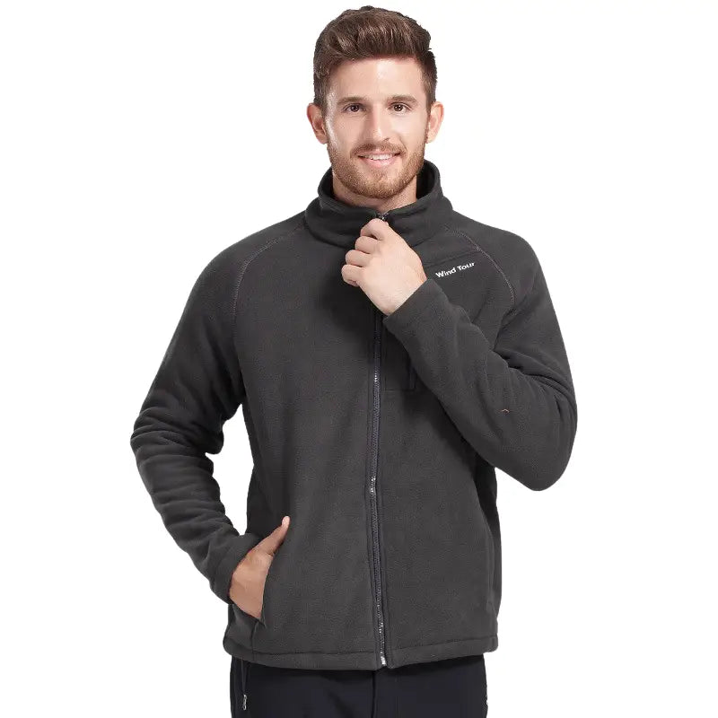 Veste doublée polaire zippée homme