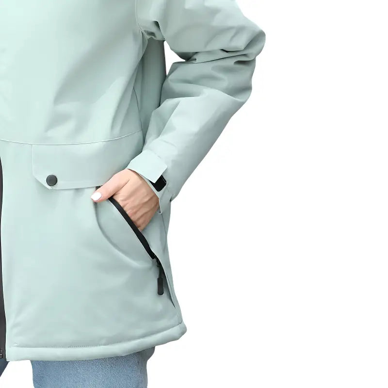 Veste randonnée imperméable vert menthe