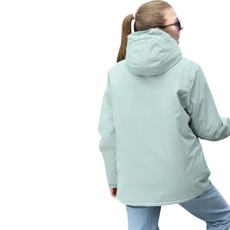 Veste randonnée imperméable vert menthe