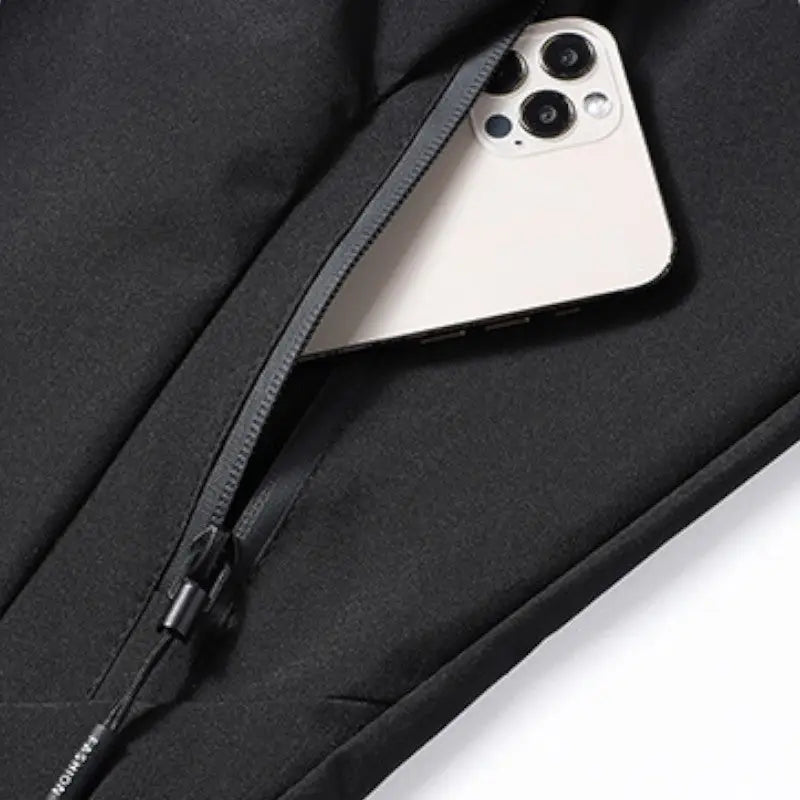 Veste softshell avec capuche amovible imperméable coupe-vent
