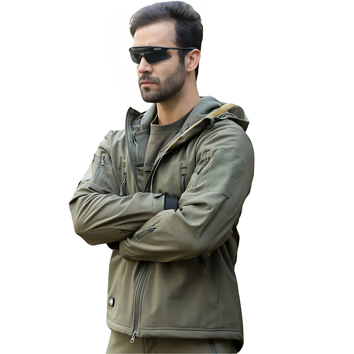 Veste softshell chasse doublée polaire