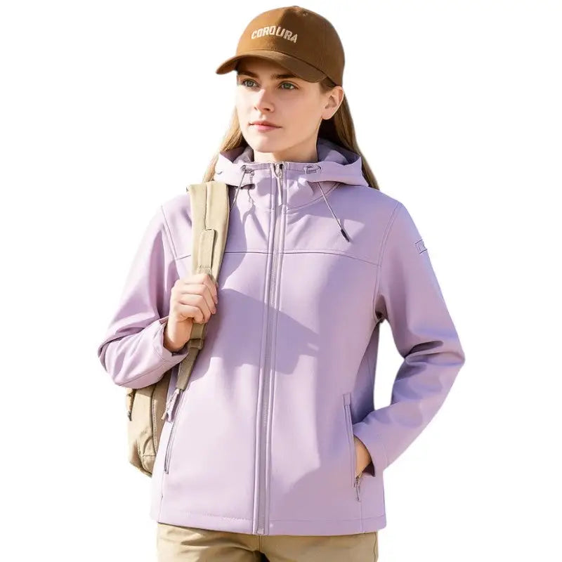 Veste softshell femme imperméable et coupe-vent 1000 mm pour extérieur