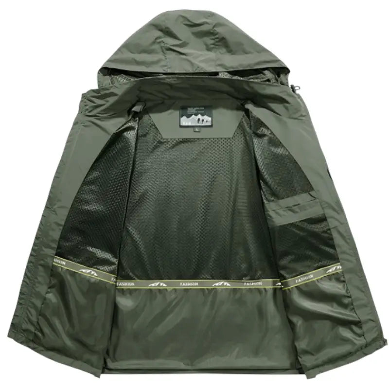 Veste treillis militaire à capuche en nylon